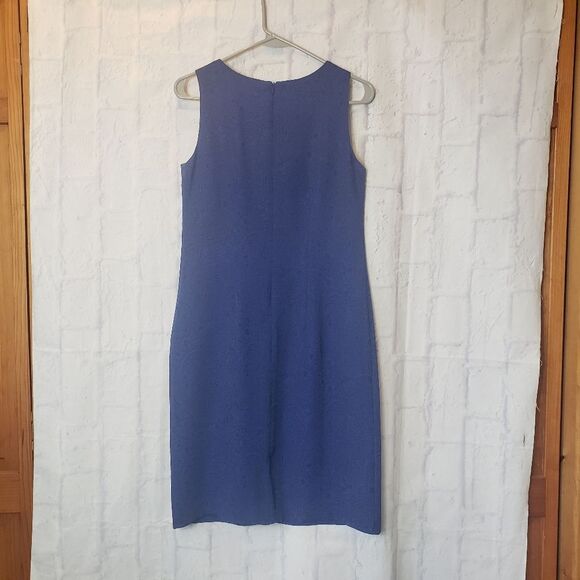 COLDWATER CREEK 2PC Dress & Jacket Suit Set Paisley Blue 6 Petite - Picture 11 of 11